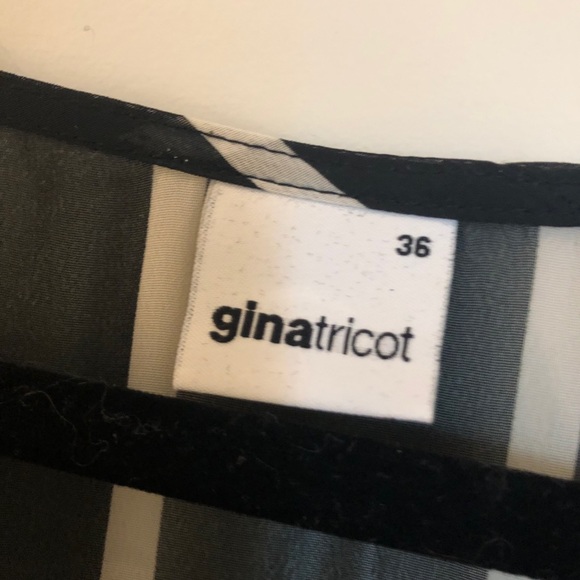Gina trico sheer striped blouse (S) - Picture 3 of 3